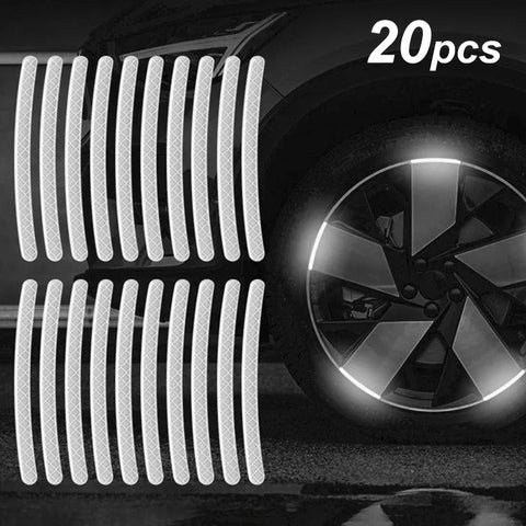 Bicycle Reflective Sticker for Bike Wheels Rainbow pack of 10