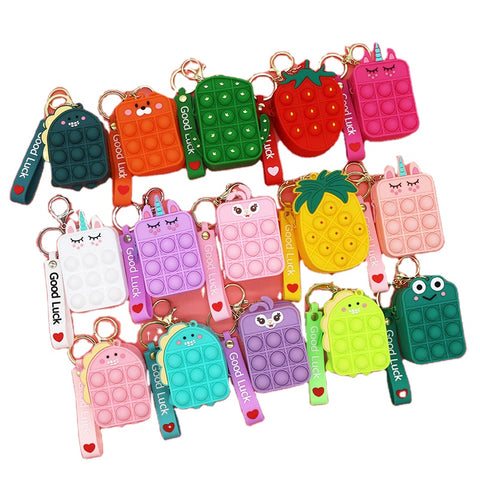 Mini Silicone Fruit Strawberry Pineapple Coin Purse
