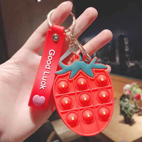 Mini Silicone Fruit Strawberry Pineapple Coin Purse