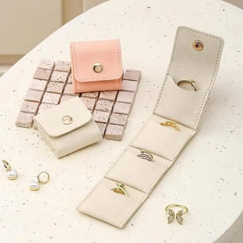 Stud Earring Ring Charm Necklace Organizer Gifts Pouches