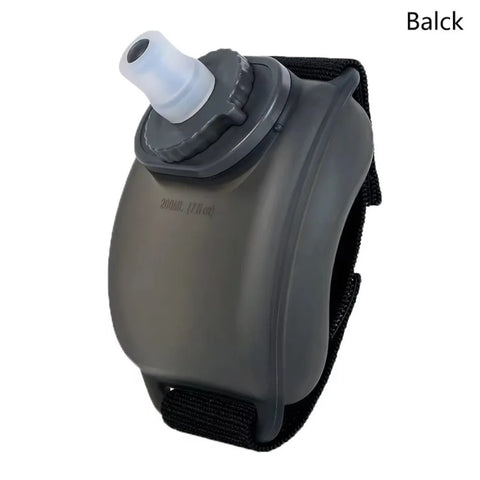200ML Wrist Water Bottle Silicone Soft Flask Kettle Holder Hydration Pack